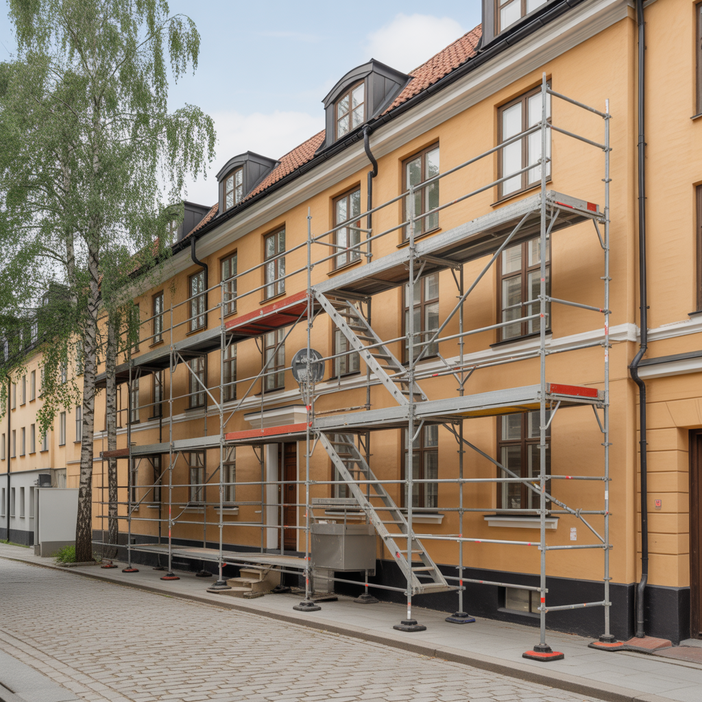 saker montering av byggstallning checklista och regler