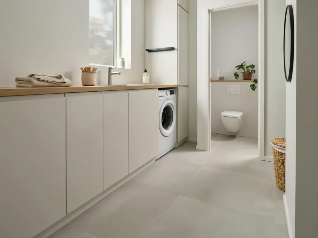 renovering av tv ttstuga och toalett med platsbyggd f rvaring i stenhamra eker